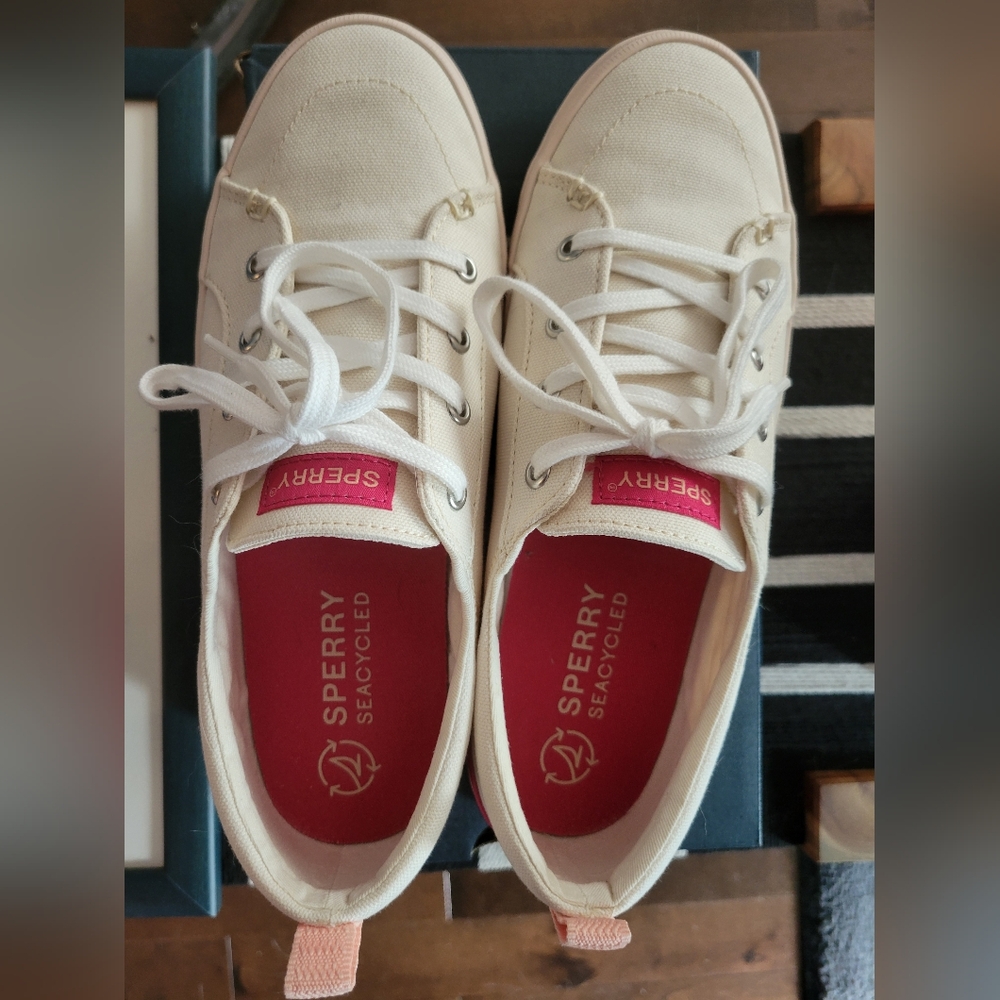 Sperry Crest vibe stripes pink Sneakers Casual Comfort